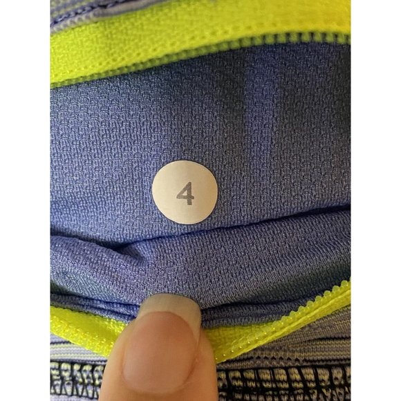 Lululemon Leggings Speed Tight IV Inkwell Space Dye Twist Lullaby Ray Size 4 - Picture 6 of 7